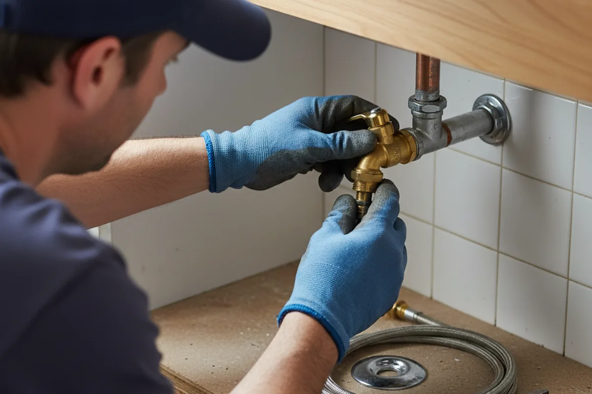Shutoff valve and fitting work during Repiping in Fountain Valley